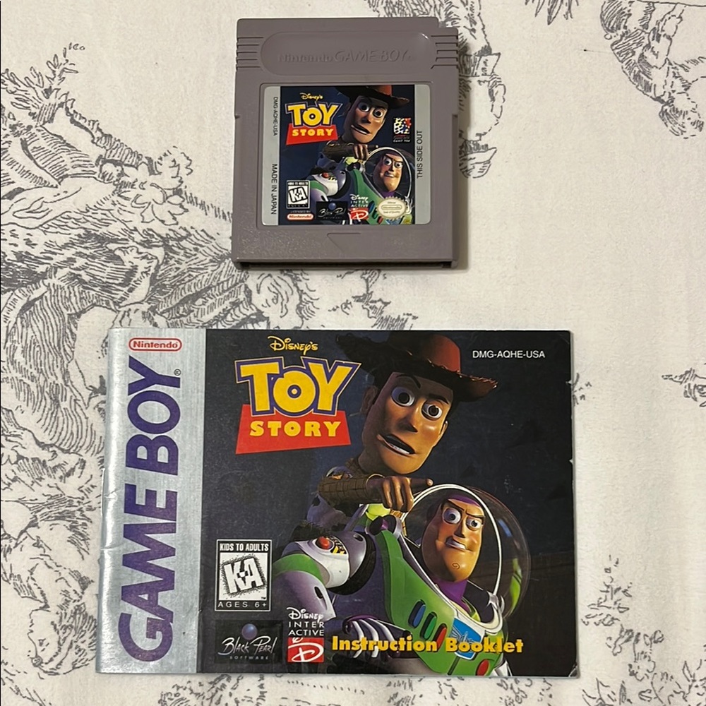 Nintendo Gray Game Boy Toy Story Video Game